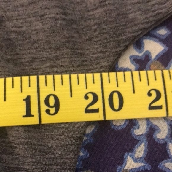 AB Studio Women’s Tunic Top Brown Size M Short Sleeves Banded Waist Stretchy - Picture 8 of 11